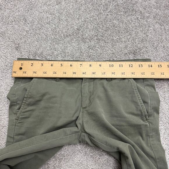 AG Adriano Goldschmied Slim Khaki Chino Pants Womens 24 Green Low Rise 28x30 - Picture 8 of 16